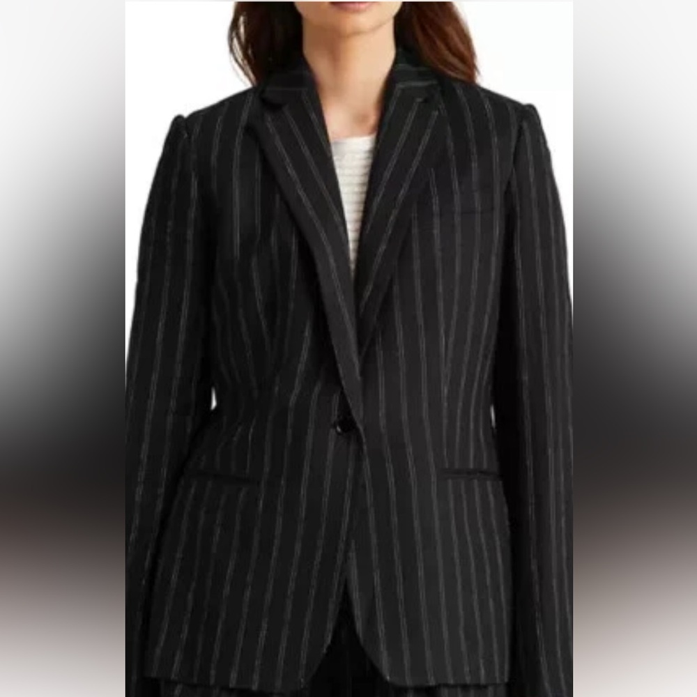 Ralph Lauren Charcoal Pinstripe Blazer